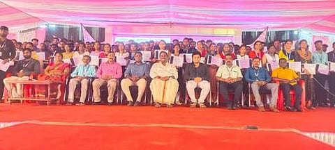 இ.ஜி.எஸ்.பிள்ளை கல்வி குழுமத்தில் பிளஸ் 2 மாணவா்களுக்கு மேற்படிப்பு குறித்து விளக்கம்