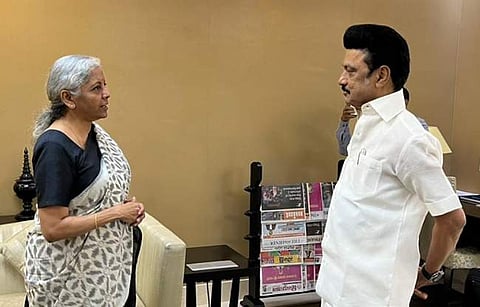 தில்லியில் நிர்மலா சீதாராமனுடன் முதல்வர் ஸ்டாலின் சந்திப்பு!