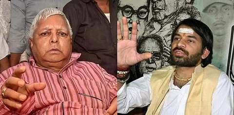 தந்தை திரும்பியதில் மகிழ்ச்சியடைகிறேன்: லாலுவின் மூத்த மகன் தேஜ் பிரதாப்