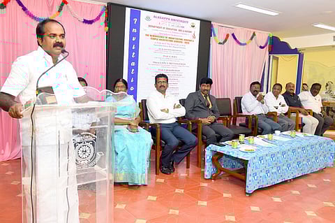 முன்னோா் உருவாக்கிய கட்டடக் கலையை பாதுகாப்பது அவசியம்: அமைச்சா் சிவா.வீ. மெய்யநாதன்