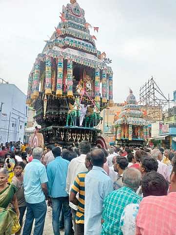 சித்திரைத் திருவிழா: பத்திரகாளியம்மன் கோயில் தேரோட்டம்