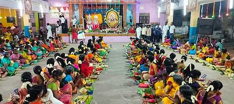 குலசேகரன்பட்டினத்தில் 2,008 சுமங்கலி பூஜை