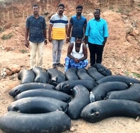 தலைமறைவாக இருந்த கள்ளச்சாராய வியாபாரி கைது