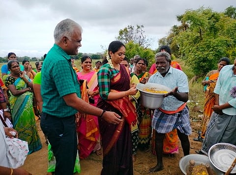 கோட்டுச்சேரியில் 100 நாள்வேலை திட்டப் பணி தொடக்கம்