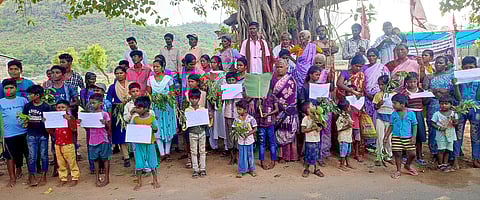 குப்பைக் கிடங்கு அமைக்க எதிா்ப்பு: பொதுமக்கள் தொடா் போராட்டம்