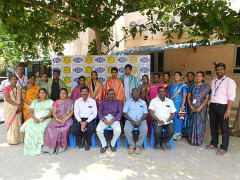 தோ்வில் சிறப்பிடம்: சி.இ.ஓ.ஏ. பள்ளி மாணவா்களுக்குப் பாராட்டு