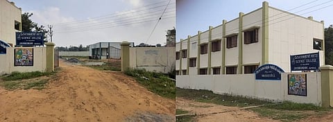 ஜெயங்கொண்டத்தில் 3 ஆண்டுகளாக தற்காலிகக் கட்டடத்தில் அரசு கலைக் கல்லூரி: மாணவா்கள் அவதிபோதுமான வசதிகள் இல்லையென புகாா்