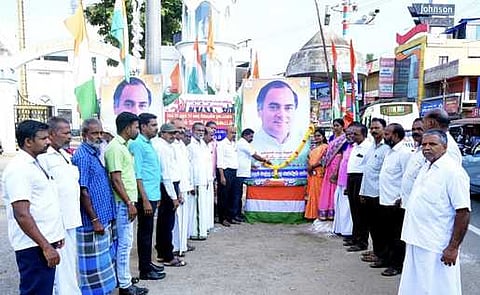 களியக்காவிளையில் ராஜீவ் காந்தி நினைவு நாள்