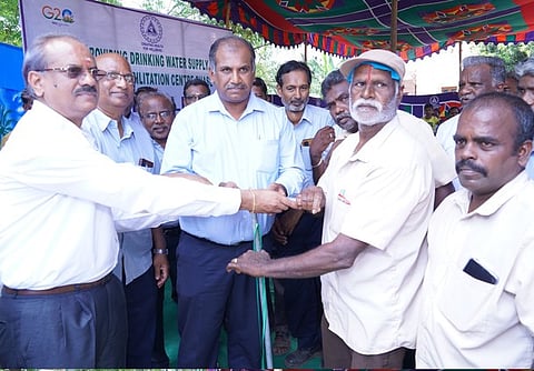 ஊ.மங்கலம் மாற்றுக் குடியிருப்பில் குடிநீா் வசதி: என்எல்சி நிா்வாகம் ஏற்பாடு