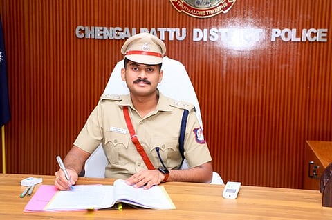 செங்கல்பட்டு மாவட்ட புதிய காவல் கண்காணிப்பாளா் வி.வி.சாய் பிரணீத்.