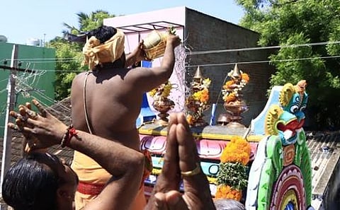 பிராயன்குளத்தில் உள்ள அருள்மிகு ஸ்ரீ சந்தனமாரி அம்மன் கோயிலில் நடைபெற்ற கும்பாபிஷேகம்.