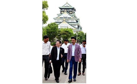 ஒசாகா கோட்டையை பார்வையிட்ட முதல்வர் ஸ்டாலின்