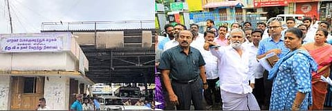 மாநகர பேருந்து நிலையங்கள் மேம்பாடு: அமைச்சா் பி.கே.சேகா்பாபு ஆய்வு