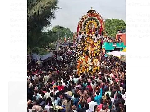 கூவாகம் கூத்தாண்டவர் கோயிலில் சித்திரைத் தேரோட்டம்