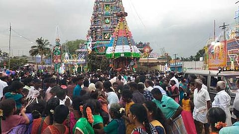 மேல்எடையாளம் கருமாரியம்மன் கோயில் தேரோட்டம்