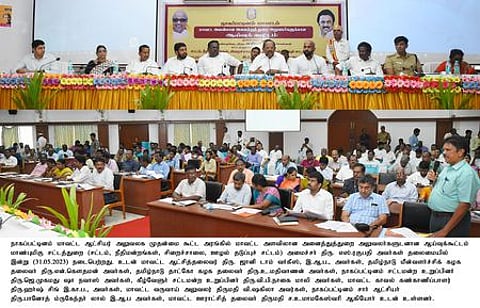 மேக்கேதாட்டுவில் அணை கட்ட தமிழக அரசு அனுமதிக்காது: அமைச்சா் எஸ். ரகுபதி