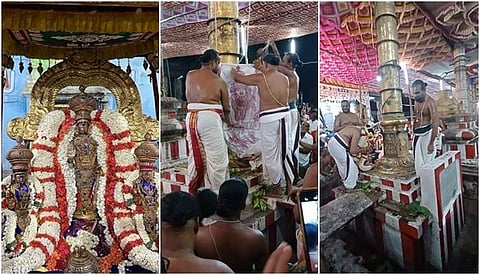 காஞ்சிபுரம் தேவராஜ ஸ்வாமி திருக்கோவில் வைகாசி திருவிழா கொடியேற்றத்துடன் தொடங்கியது