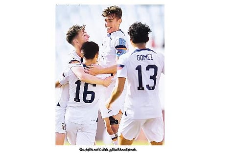 யு-20 உலகக் கோப்பை கால்பந்து: காலிறுதியில் அமெரிக்கா