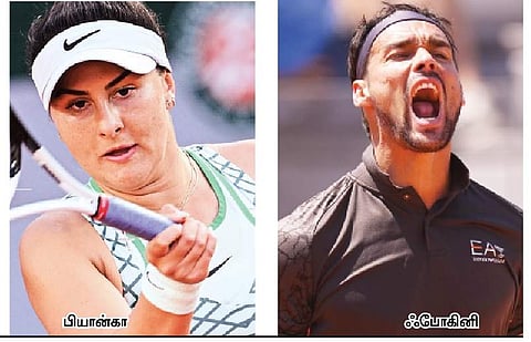 பிரெஞ்ச் ஓபன்: ஸ்வியாடெக், பியான்கா, ஃபோகினி, மான்பில்ஸ் முன்னேற்றம்