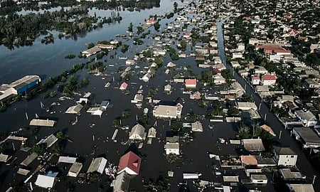 உக்ரைன் அணை தகா்க்கப்பட்டது:நில அதிா்வு பதிவுகள் மூலம் உறுதி