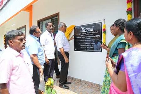 காகாபாளையம் பள்ளியில் வகுப்பறை திறப்பு விழா