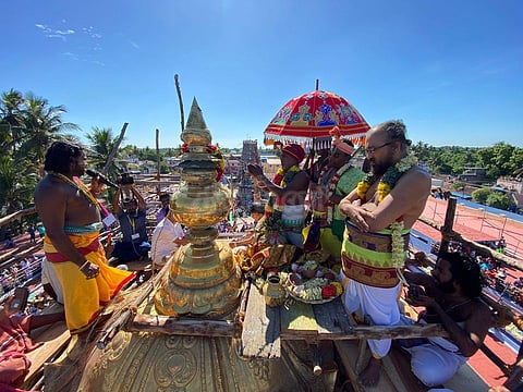கும்பகோணம் அருகே ஒப்பிலியப்பன் கோவில் வேங்கடாசலபதி சுவாமி கோயிலில் மகா குடமுழுக்கு விழா