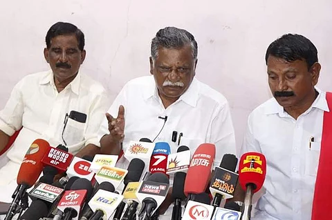 இந்திய கம்யூனிஸ்ட் கட்சி மாநிலச் செயலர் இரா. முத்தரசன்