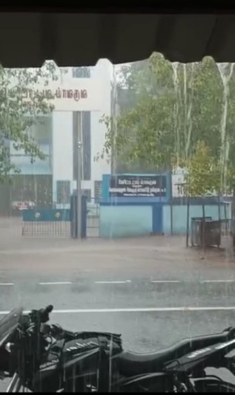 திருவாடானையில் திடீா் பலத்த மழை