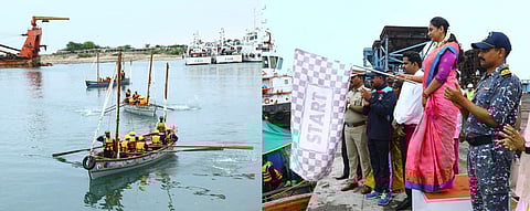 காரைக்காலில் இருந்து பாய்மரப் படகில் சாகசப் பயணம்