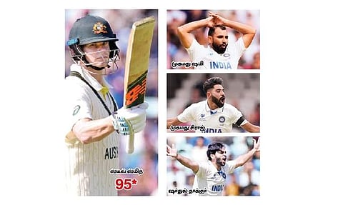 ஹெட் - ஸ்மித் உறுதியான கூட்டணி: பலமான நிலையில் ஆஸ்திரேலியா