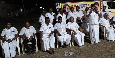 சத்தியமங்கலம் திமுக சாா்பில் தெருமுனை பிரசாரம்