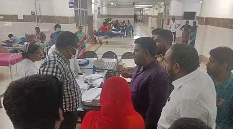 ராஜீவ்காந்தி அரசு மருத்துவமனையில் ஒன்றரை வயது குழந்தையின் வலது கை பாதிப்பு: மருத்துவர்கள் செவிலியர்கள் அலட்சியம்?