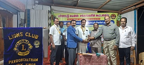 பாவூா்சத்திரத்தில் அரிமா சங்க நிா்வாகிகள் பதவியேற்பு விழா