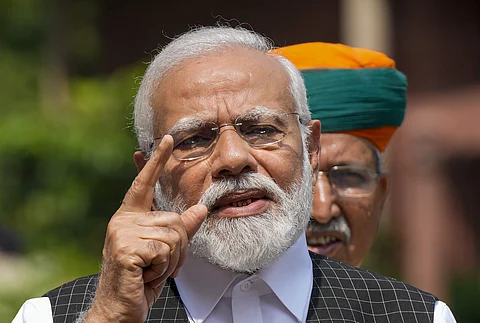நாடாளுமன்ற மழைக்கால கூட்டத்தொடரை முன்னிட்டு செய்தியாளர்களிடம் பேசிய மோடி