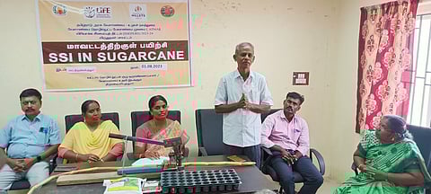 கரும்பு சாகுபடி விவசாயிகளுக்கு பயிற்சி