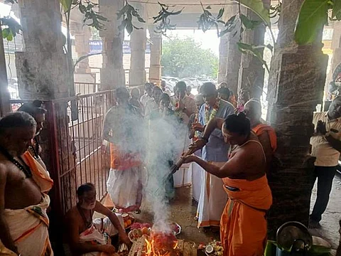 அவிநாசிலிங்கேஸ்வரர் கோயில் ராஜகோபுரம் பாலாலயம்