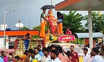 விராலிமலை, இலுப்பூா், அன்னவாசலில் 98 விநாயகா் சிலை பிரதிஷ்டை