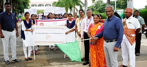 தற்கொலை தடுப்பு விழிப்புணா்வு பேரணி