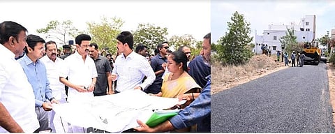 கோவையில் சாலைப்பணிகளை ஆய்வு செய்த முதல்வர்