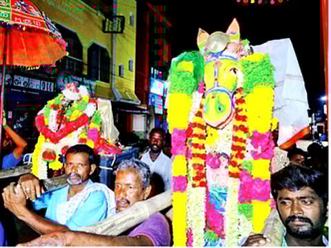 சிங்கம்புணரியில் புரவியெடுப்பு விழா