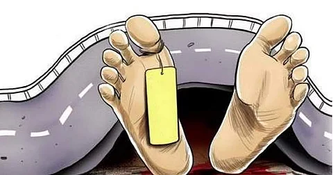 பேருந்து விபத்து: தீயில் சிக்கிய பெண்