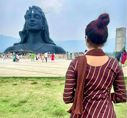 ஓய்வு நேரங்களில் ஆன்மிக பயணம் செல்லும் சீரியல் நடிகை!