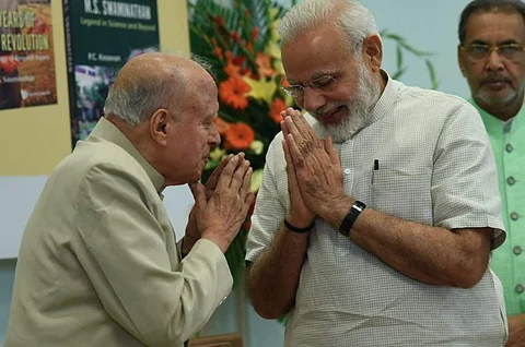 எம்.எஸ்.சுவாமிநாதனுக்கு பாரத ரத்னா விருது: தமிழ்நாடு ஆளுநர் மாளிகை வாழ்த்து