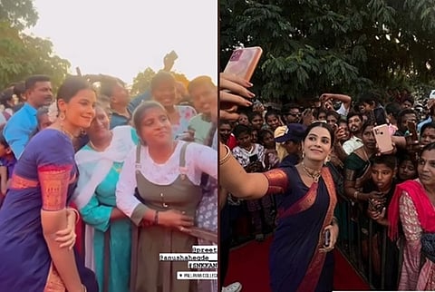 ரசிகர்கள் வெள்ளத்தில் சீரியல் நடிகை அனுஷா!