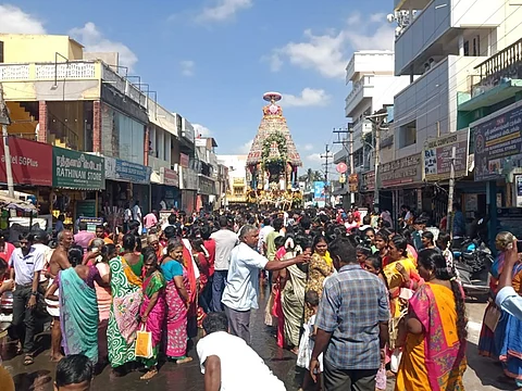 மாமல்லபுரம் தலச்சேரி பெருமாள் கோயில் தேரோட்ட திருவிழா