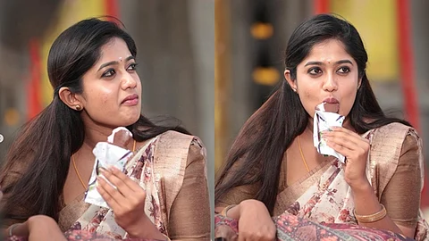 ஐஸ்கிரீமுக்காக கவிதை எழுதிய சீரியல் நடிகை!
