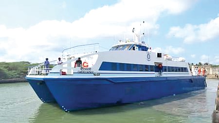 நாகை - காங்கேசன்துறை இடையே இயக்கப்படும் கப்பல்