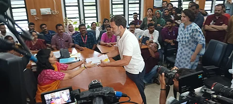 வயநாட்டில் ராகுல் காந்தி வேட்புமனு தாக்கல்