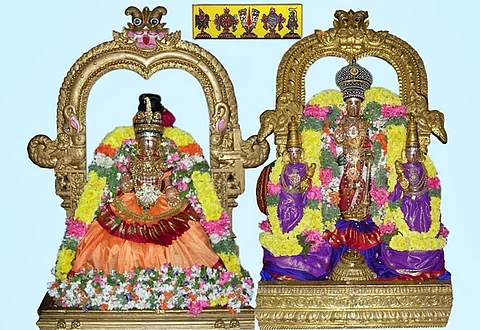 காஞ்சி சொன்ன வண்ணம் செய்த பெருமாளும் தேவியும் - உற்சவர்கள் 