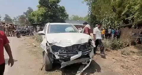 பிரிஜ் பூஷண் மகனின் கார் மோதி சிறுவர் உள்பட இருவர் பலி!
